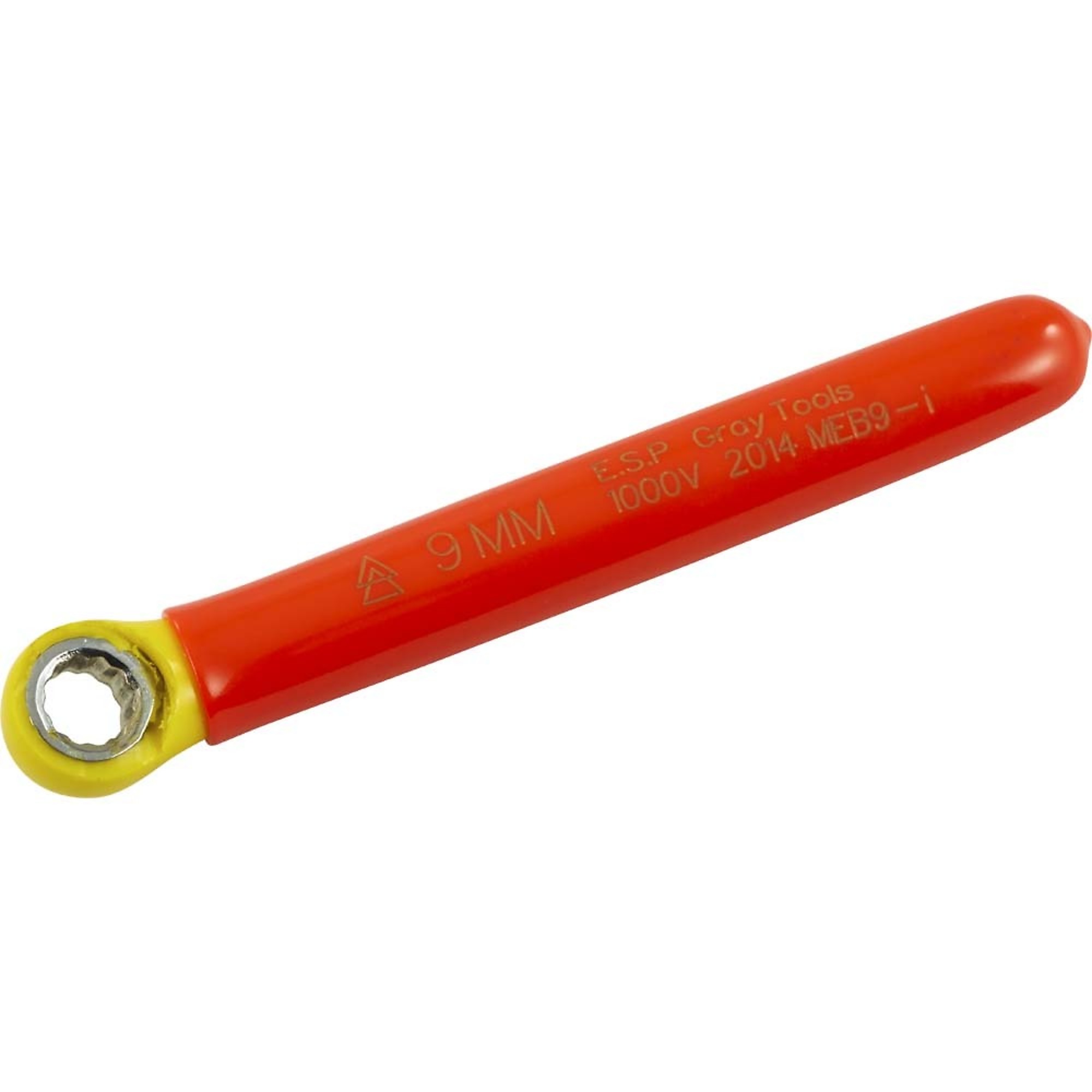 Gray Tools, Box End Wrench 9mm, 1000V Insulated, Model# MEB9-I